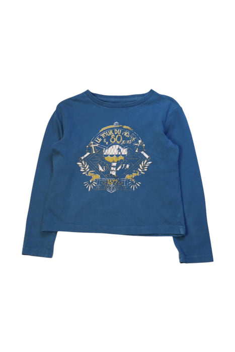 A Blue Long Sleeve Tops from Cyrillus in size 4T for neutral. (Front View)