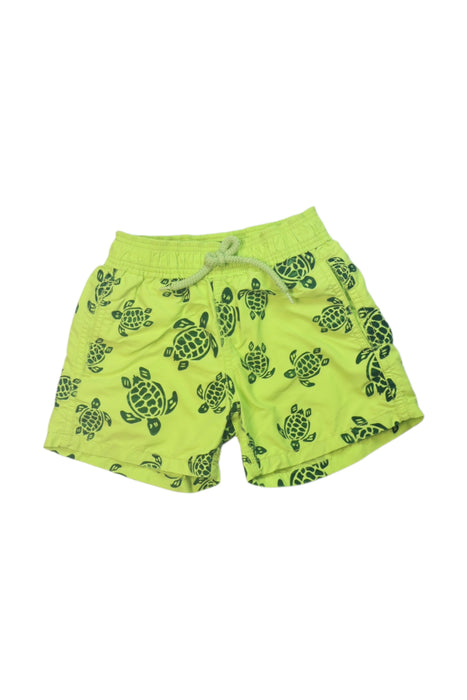 A Green Swim Shorts from Vilebrequin in size 4T for boy. (Front View)