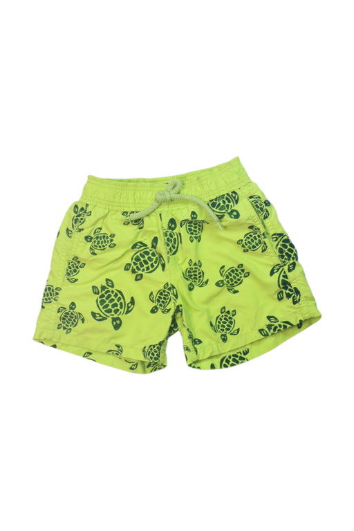 A Green Swim Shorts from Vilebrequin in size 4T for boy. (Front View)