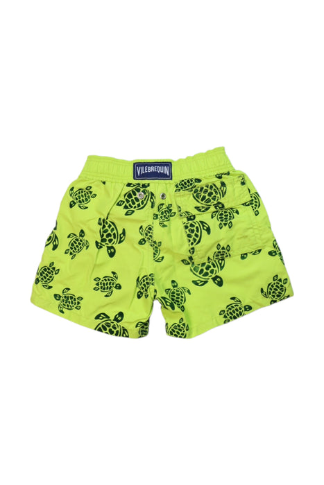 A Green Swim Shorts from Vilebrequin in size 4T for boy. (Back View)