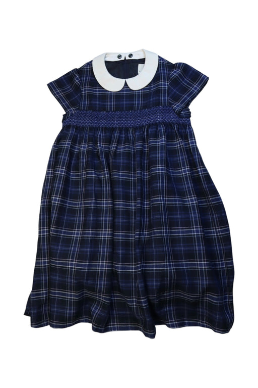 A Navy Short Sleeve Dresses from Kumikyoku in size 6T for girl. (Front View)