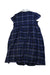A Navy Short Sleeve Dresses from Kumikyoku in size 6T for girl. (Back View)