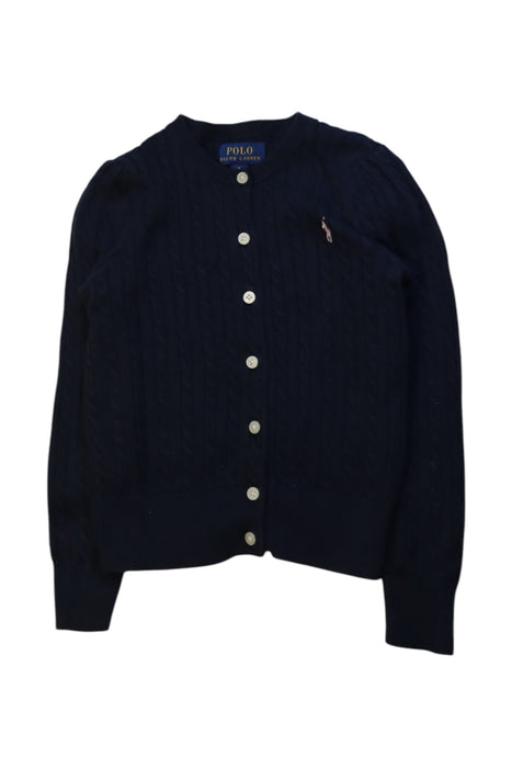A Navy Cardigans from Polo Ralph Lauren in size 5T for girl. (Front View)