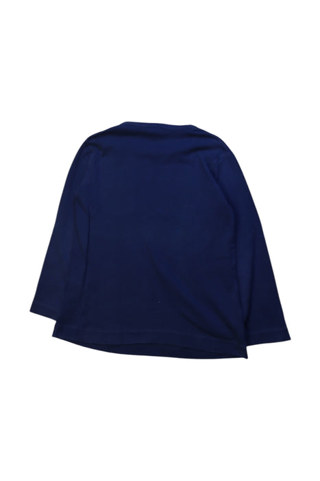 A Navy Long Sleeve T Shirts from Petit Bateau in size 6T for neutral. (Back View)