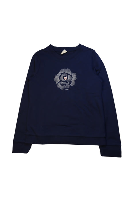 A Navy Crewneck Sweatshirts from Momonittu in size 12Y for girl. (Front View)