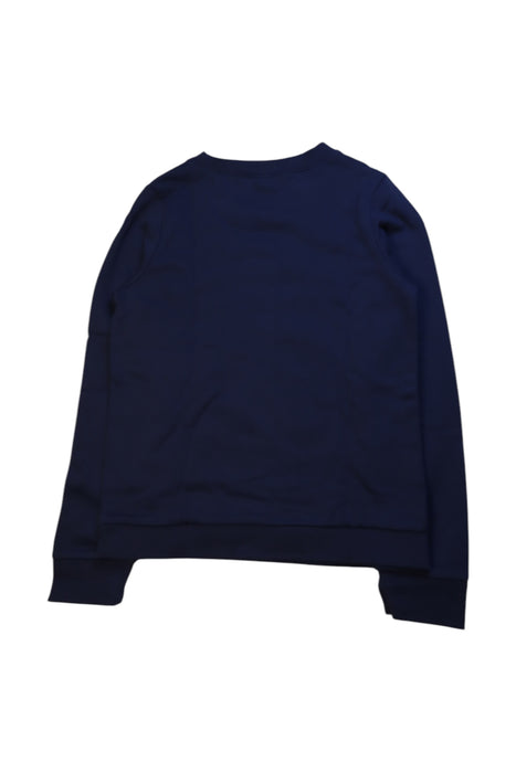 A Navy Crewneck Sweatshirts from Momonittu in size 12Y for girl. (Back View)