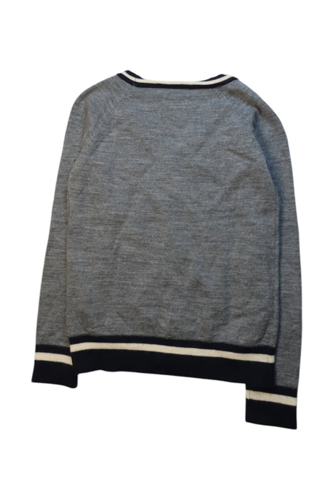 A Grey Cardigans from Bonpoint in size 8Y for neutral. (Back View)