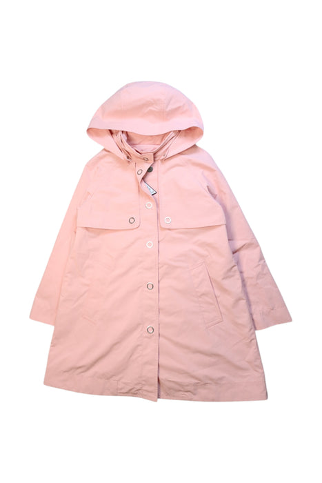 A Pink Coats from Moncler in size 8Y for girl. (Front View)