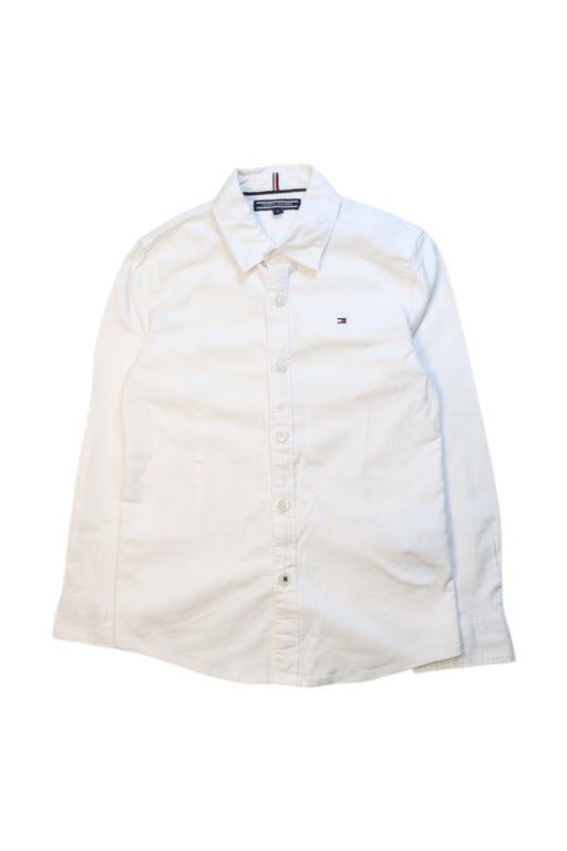A White Long Sleeve Shirts from Tommy Hilfiger in size 5T for neutral. (Front View)