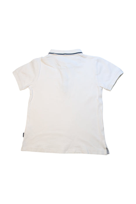 A White Short Sleeve Polos from Baker by Ted Baker in size 7Y for boy. (Back View)