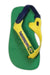 A Green Flip Flops from Havaianas in size 3-6M for neutral. (Front View)
