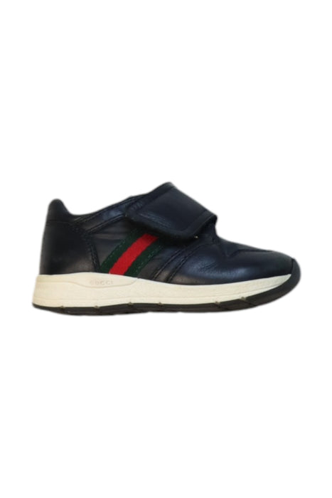 A Black Sneakers from Gucci in size 18-24M for neutral. (Front View)