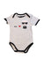 A Grey Short Sleeve Bodysuits from Karl Lagerfeld in size 6-12M for neutral. (Front View)