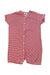 A Red Short Sleeve Rompers from Petit Bateau in size 6-12M for neutral. (Front View)