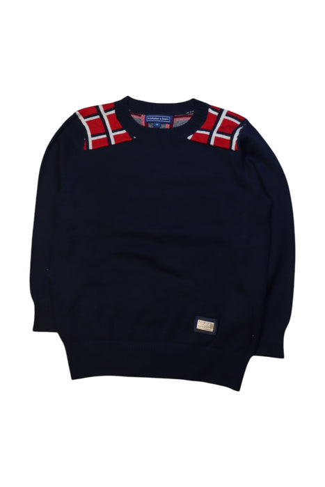 A Navy Knit Sweaters from Nicholas & Bears in size 4T for boy. (Front View)
