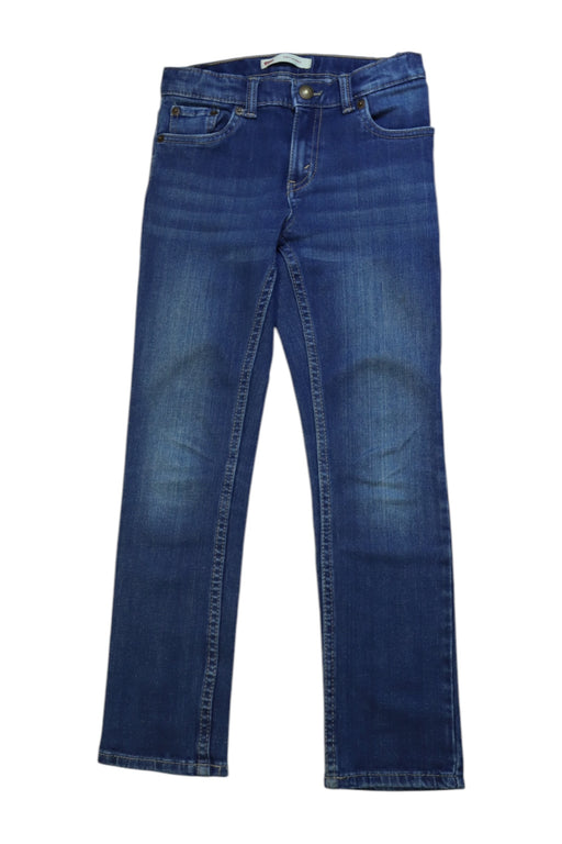 A Blue Jeans from Levi's in size 7Y for boy. (Front View)