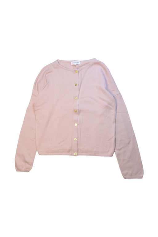 A Pink Cardigans from Excuse My French in size 8Y for girl. (Front View)