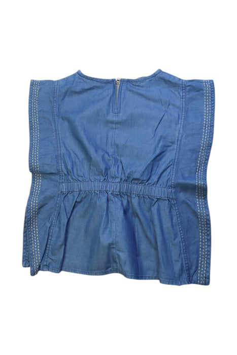 A Blue Sleeveless Tops from Pepe Jeans in size 8Y for girl. (Back View)