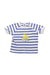 A Blue Short Sleeve T Shirts from Petit Bateau in size 3-6M for neutral. (Front View)