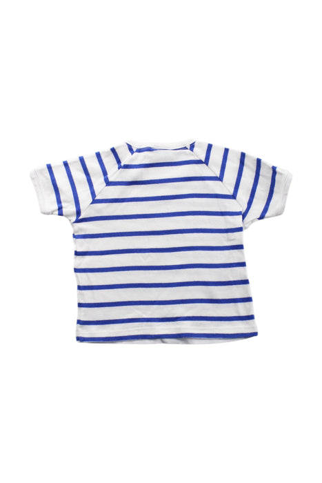 A Blue Short Sleeve T Shirts from Petit Bateau in size 3-6M for neutral. (Back View)