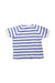 A Blue Short Sleeve T Shirts from Petit Bateau in size 3-6M for neutral. (Back View)