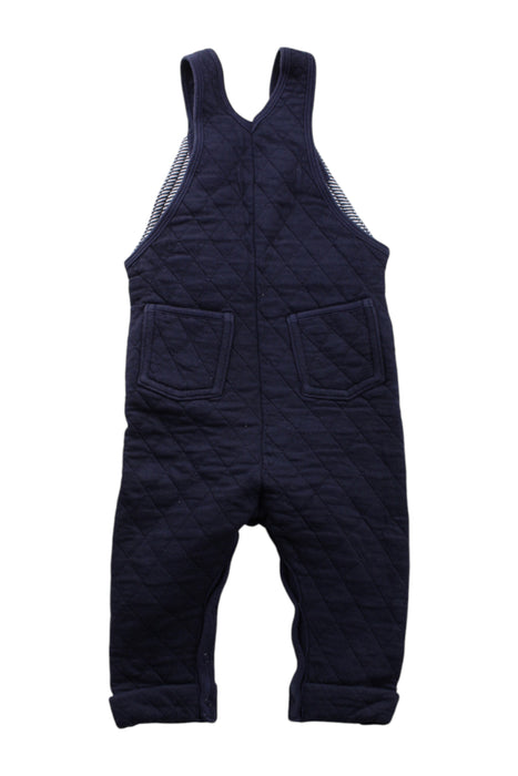 A Navy Long Overalls from Petit Bateau in size 6-12M for neutral. (Back View)