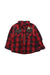 A Red Long Sleeve Shirts from La Compagnie des Petits in size 6-12M for boy. (Front View)