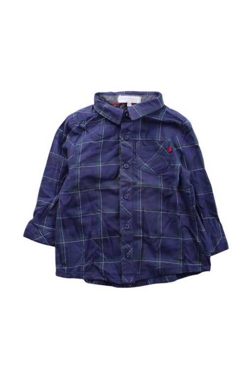 A Navy Long Sleeve Shirts from Cadet Rousselle in size 12-18M for boy. (Front View)