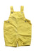 A Yellow Overall Shorts from Petit Bateau in size 3-6M for neutral. (Front View)