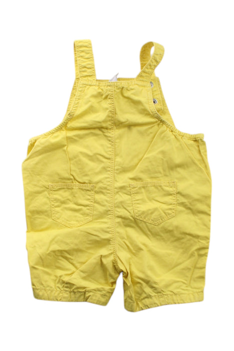 A Yellow Overall Shorts from Petit Bateau in size 3-6M for neutral. (Back View)