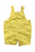 A Yellow Overall Shorts from Petit Bateau in size 3-6M for neutral. (Back View)