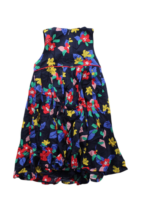 A Multicolour Sleeveless Dresses from DPAM in size 3T for girl. (Back View)