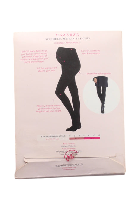 A Black Tights from Mayarya in size Maternity-XS for maternity. (Back View)