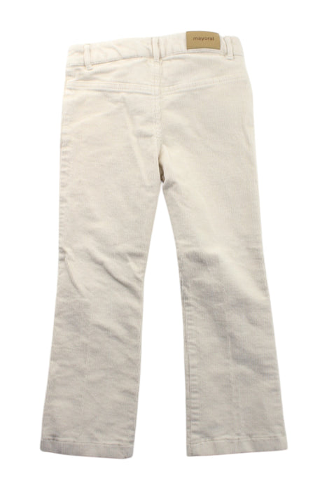 A Beige Casual Pants from Mayoral in size 5T for girl. (Back View)