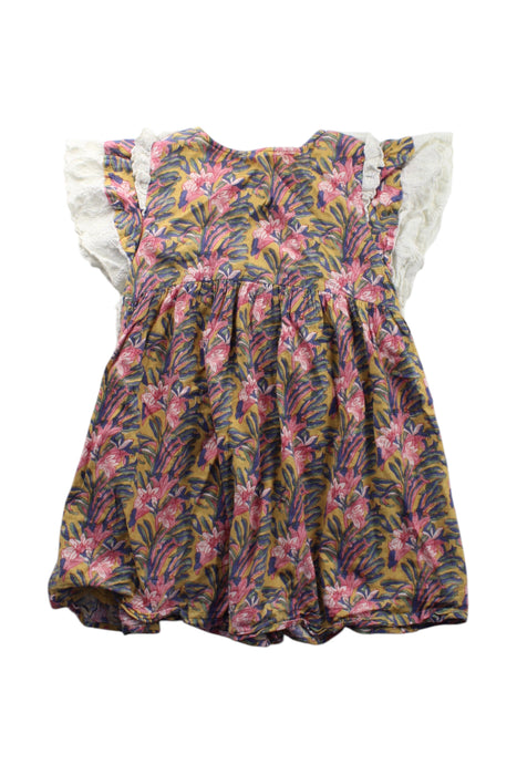 A Multicolour Short Sleeve Dresses from Louise Misha in size 6T for girl. (Back View)