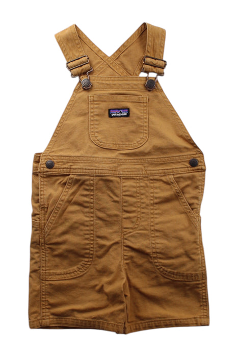 A Brown Overall Shorts from Patagonia in size 4T for neutral. (Front View)