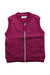 A Burgundy Outerwear Vests from La Compagnie des Petits in size 6T for girl. (Front View)