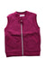 A Burgundy Outerwear Vests from La Compagnie des Petits in size 6T for girl. (Front View)