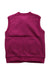 A Burgundy Outerwear Vests from La Compagnie des Petits in size 6T for girl. (Back View)