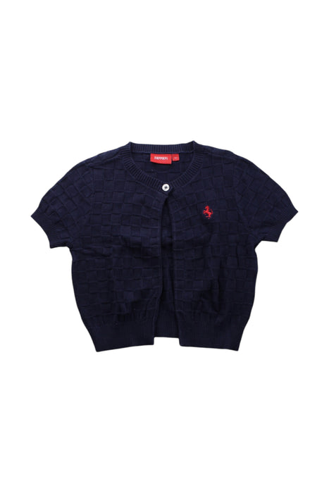 A Navy Cardigans from Ferrari in size 6T for girl. (Front View)