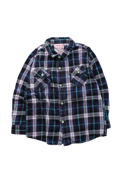 A Multicolour Long Sleeve Shirts from Guess in size 5T for boy. (Front View)