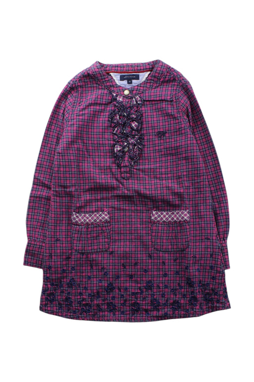 A Red Long Sleeve Dresses from Tommy Hilfiger in size 4T for girl. (Front View)
