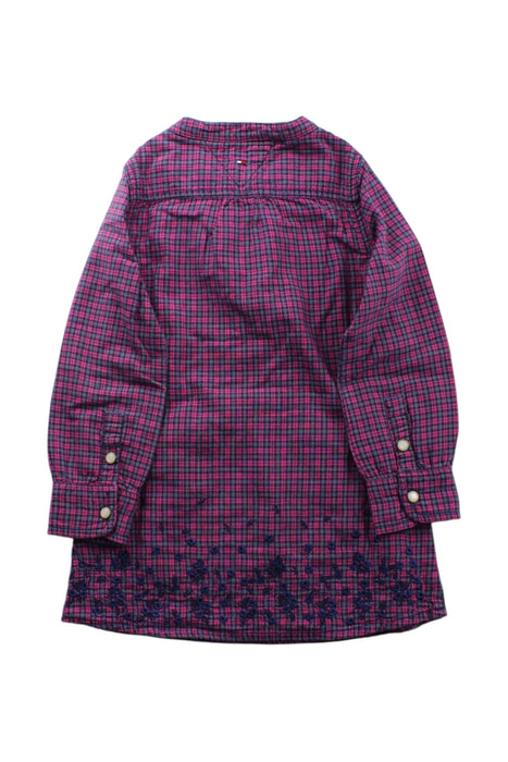 A Red Long Sleeve Dresses from Tommy Hilfiger in size 4T for girl. (Back View)