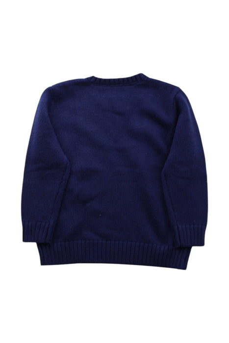 A Navy Knit Sweaters from Chickeeduck in size 4T for neutral. (Back View)