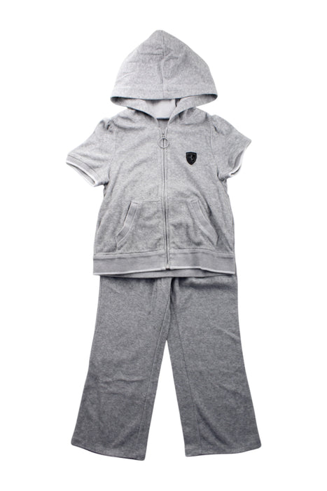 A Grey Pants Sets from Ferrari in size 7Y for neutral. (Front View)