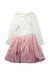 A Pink Long Sleeve Dresses from Monsoon in size 7Y for girl. (Back View)