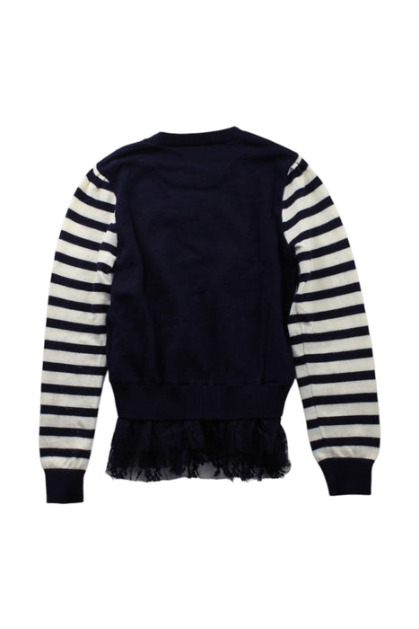 A Navy Long Sleeve Tops from Nicholas & Bears in size 6T for girl. (Back View)