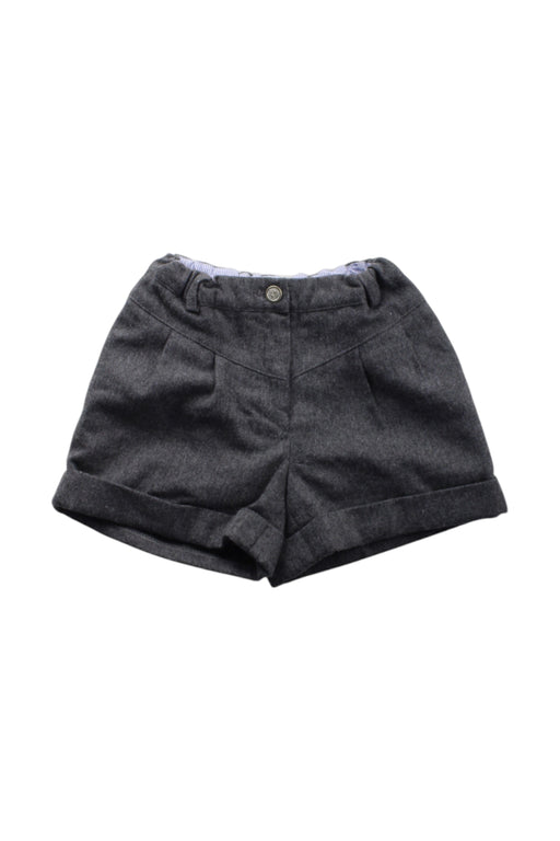 A Grey Shorts from Jacadi in size 6T for neutral. (Front View)
