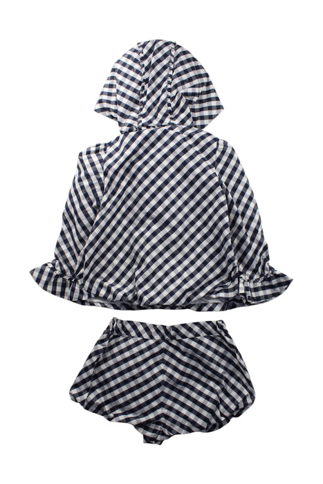 A Navy Rain Jackets from Nicholas & Bears in size 8Y for girl. (Back View)