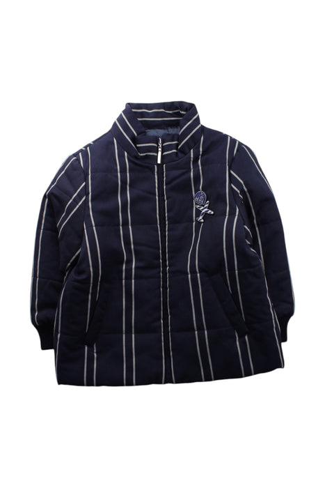 A Navy Puffer/Quilted Jackets from Nicholas & Bears in size 4T for neutral. (Front View)